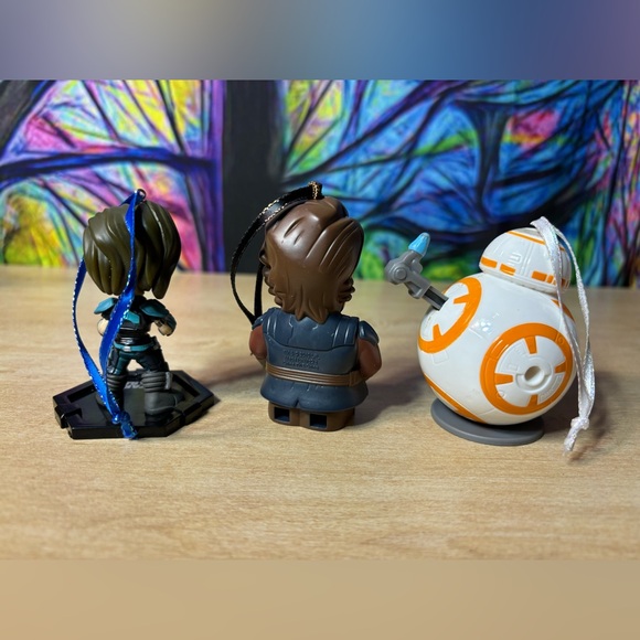 Star Wars Custom Christmas Ornament Of 3, Mandalorian Cara Dune, BB-8 - Picture 5 of 11